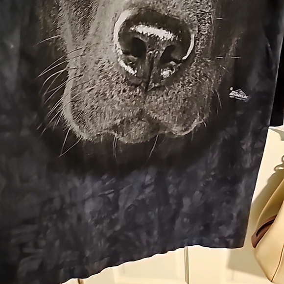 THE MOUNTAIN UNISEX LABRADOR DOG T-SHIRT IN GRAPHIC TIE DYE PRINT BLACK Sz XXL - Picture 12 of 12